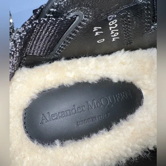 Alexander McQueen Men\'s Tread Strappy Shearling Platform Sandals EU 44 - US 11 Alexander McQueen Men main image 3